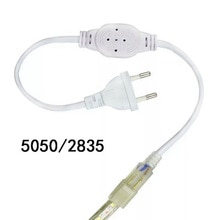 Eu/Us Plug Power Supply Adapter Kabel Voor 5050 Enkele Kleur Led Strip Licht 220V Huishouden Lamp Fittings