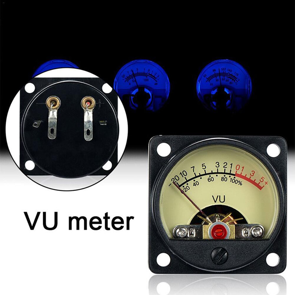 Sound VU Meter Head Power DB Meter Power Discharge Level Sound Pressure Meter Recording Audio Level Amp Meter