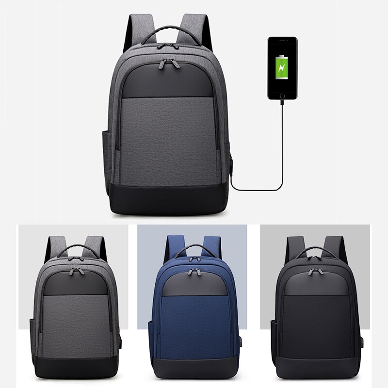 Rugzak Voor Mannen Multifunctionele Business Waterdichte Oxford Doek Tas Voor Laptop 15 6 Usb Opladen Casual Rugzak Mans