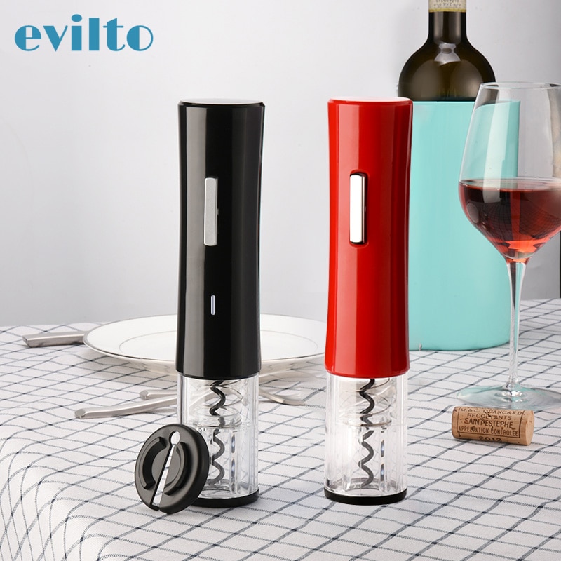 Evilto Elektrische Wijn Openers voor Rode Wijn Foliesnijder met Licht Automatische Flesopener Kurkentrekker Jar Opener Accessoires