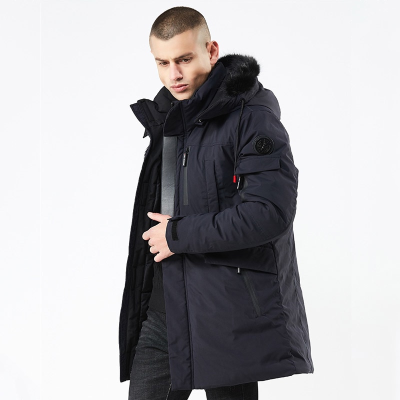 Vinter casual lång stil huva epaulett bomull vadderade jackor herr tjock hatt vindtät herr parkas fickor kappor