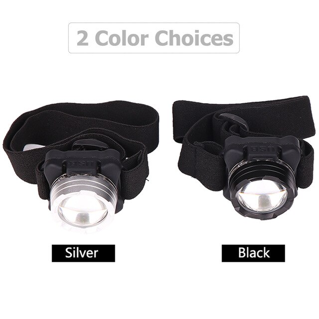 Brightest Headlamp USB Headlight COB LED Head Lamp Rechargeable Head Light Waterproof with Built-in Battery White Red Lighting