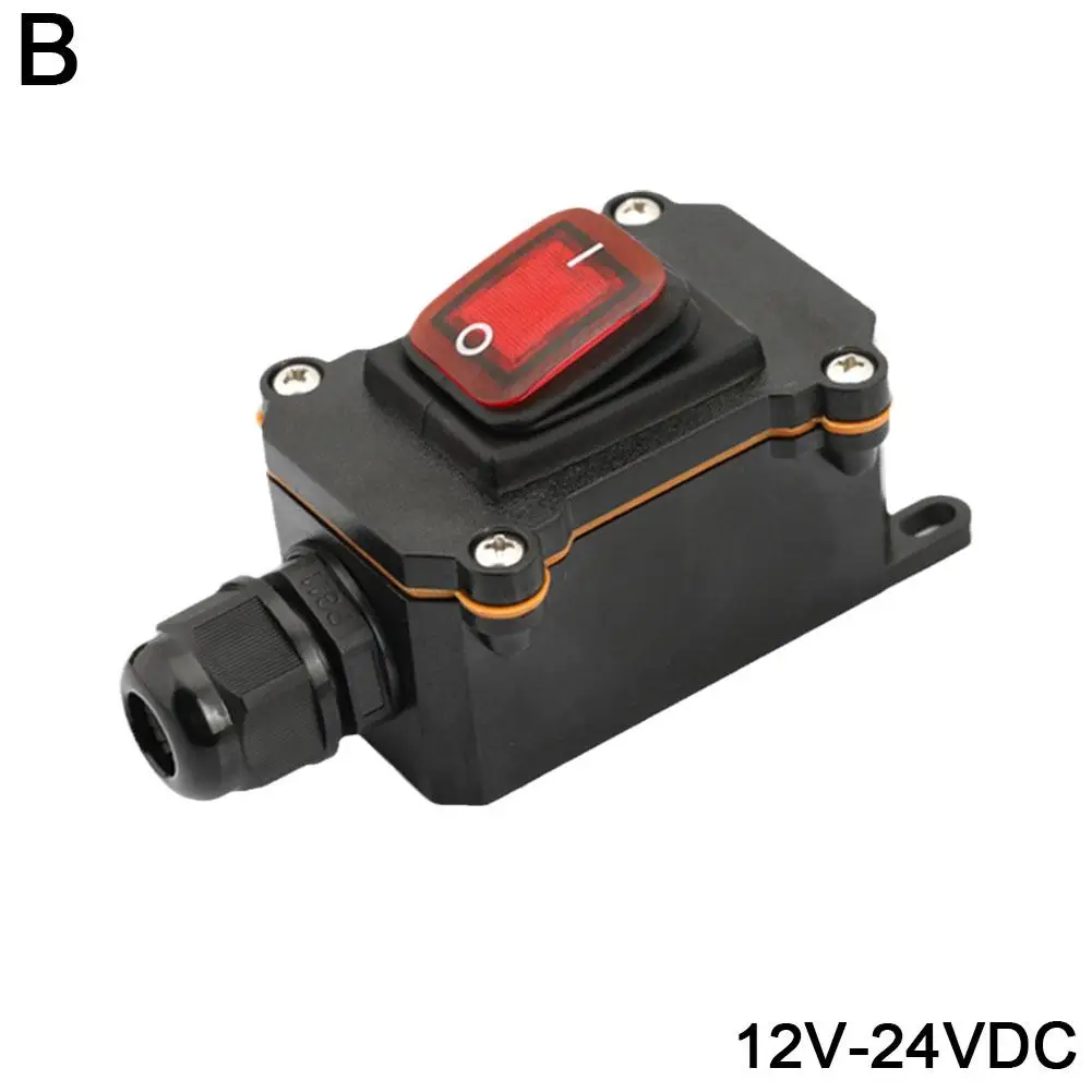 1pcs Waterproof switch ship type switch 220V/24V/16A/30ARain proof outside the electrical roomAmpere box Second gear IP65: WHITE