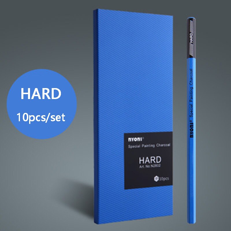 12pcs Sketching Charcoal Pencil Drawing Carbon Pencil Set Soft /Medium/Hard Charcoal Pencils Art Supplies: 10