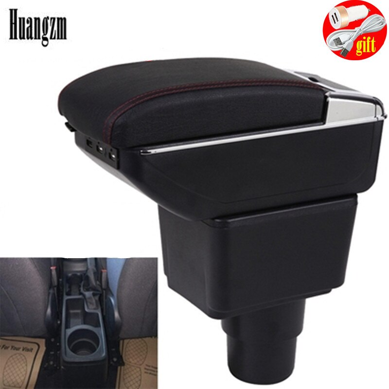 Armrest Box For Ford EcoSport Armrest In Car Storage Box For EcoSport PU Leathe