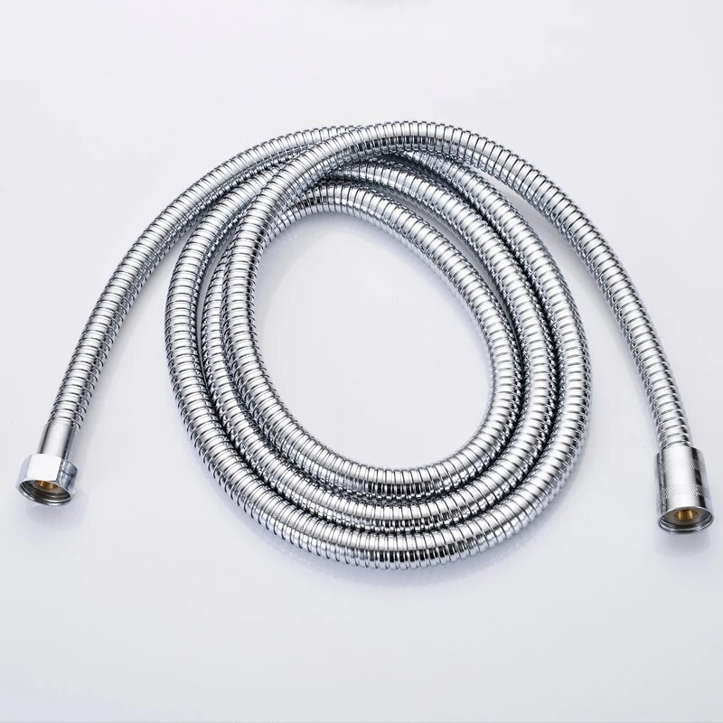 5M Rvs Douche Slang Hoge Flexibele Zachte Douche Pijp Zilver Kleur Gemeenschappelijke Douchekop Slang Water pijp