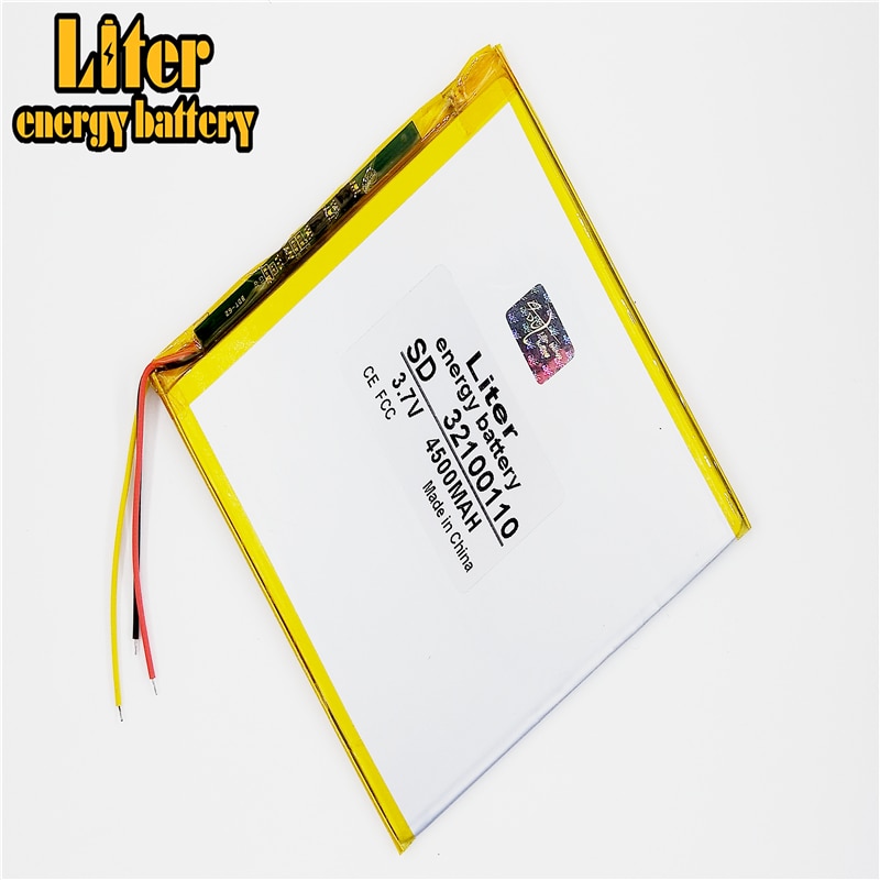 3 line Liter energy battery 32100110 3.7V lithium polymer battery 4500MAH tablet computer navigation built-in battery