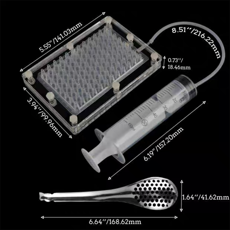 Kit de machine à Caviar, outils de géométrie moléculaire, 96 trous, Gadgets de décoration de cuisine