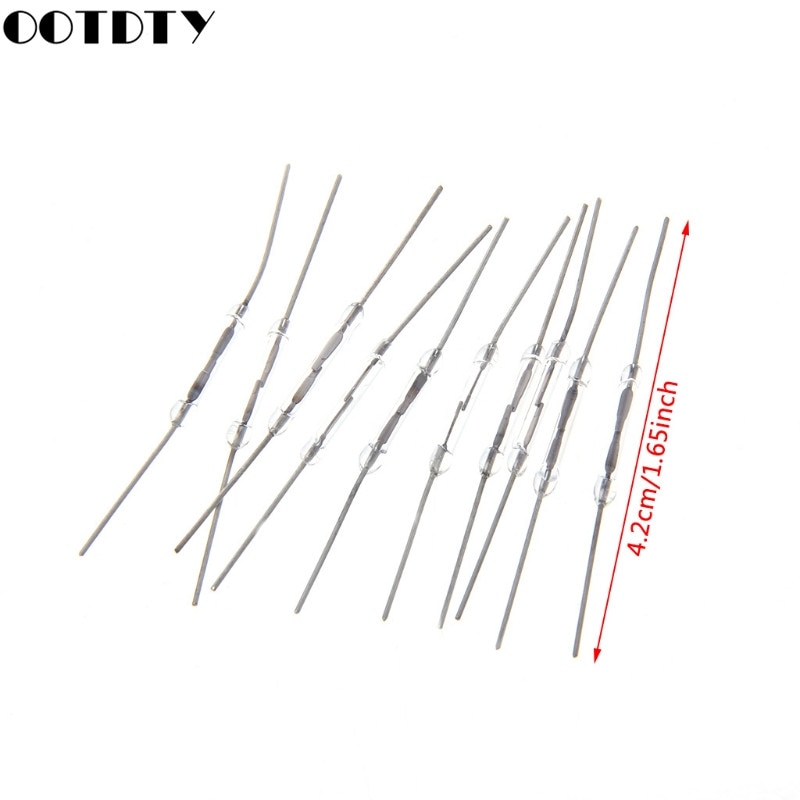 10 Pcs 2x14mm Reed Switch Normally Open Magnetic Induction Switch Electromagnetic N/O