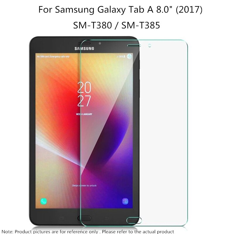 強化ガラススクリーン三星銀河タブ8.0 T290 T295 T297 SM-T290 T385 8.4 2020タブレット保護フィルム: T380 T385