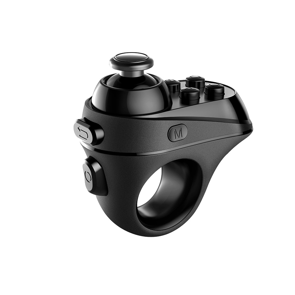 R1 mini ring bluetooth 4.0 genopladelig trådløs vr fjernbetjening spilcontroller joystick gamepad til android 3d briller