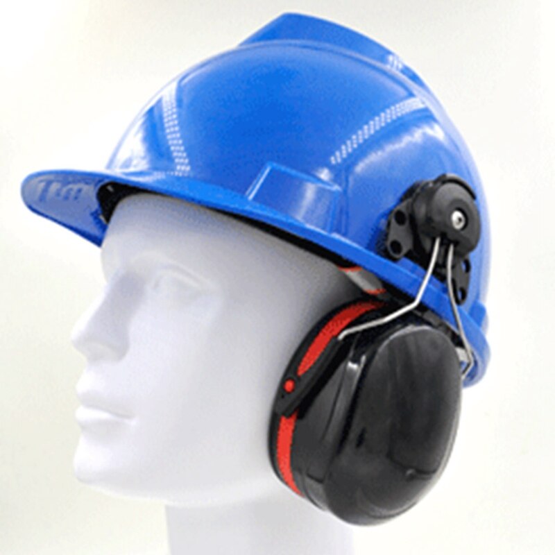 Anti-noise On-Helmet Earmuffs Ear Protector For Safety Helmet Cap Use Factory Construction Work Safety Hearing Protection