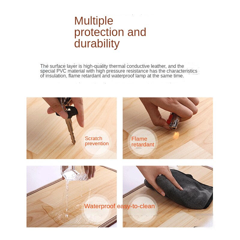 Pu Verwarming Voet Mat Warmer Elektrische Verwarming Pads Voeten Been Warmer Tapijt Thermostaat Warming Gereedschap Voor Home Office