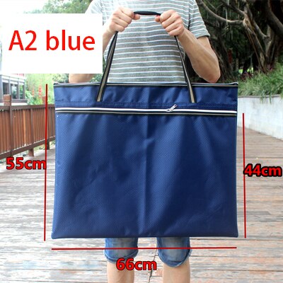 A2 A3 tkaniny aktówka, szkicownik 8k projekt szkic rysunek przenośna papierowa torba: A2 niebieski