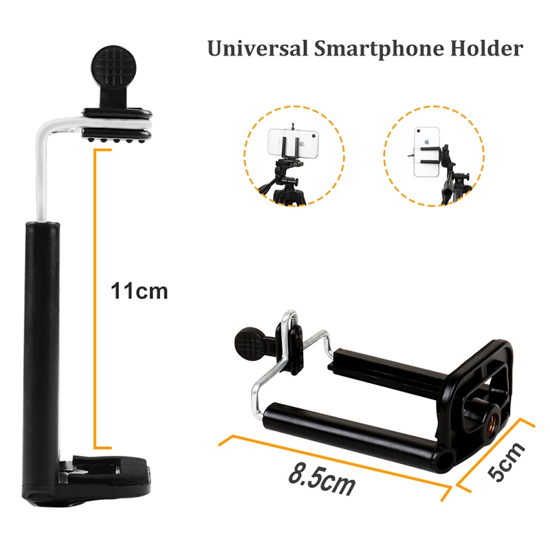 Universal- Stativ Unterstützung Für Schießen Video Mobilen Ständer Studio Kamera Tripode flexibel Halterung Mit Haken Telefon Clip Reise Stativ