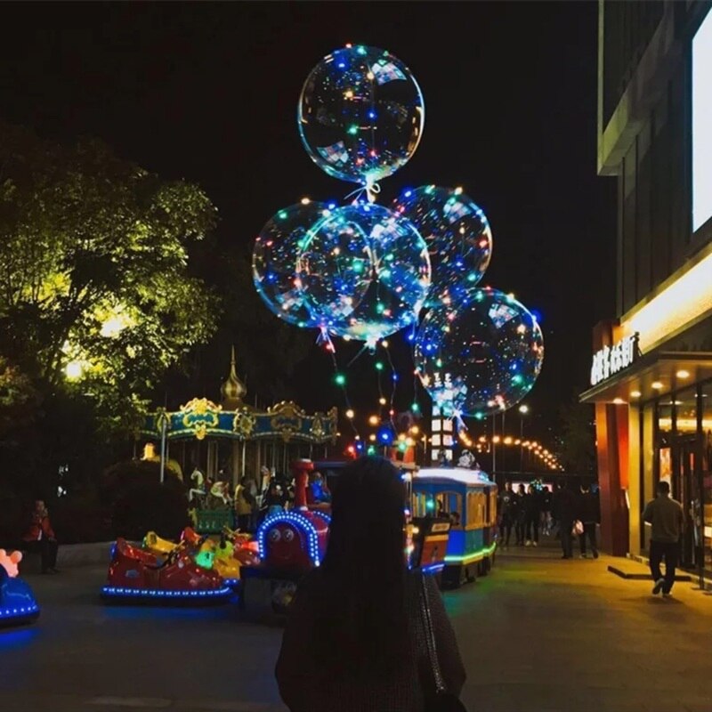 Party-Helle Luftballons hand Welle Ball Ins Bobo Ballon Lichter Nacht Markt LED Festliche Partei Liefert W1