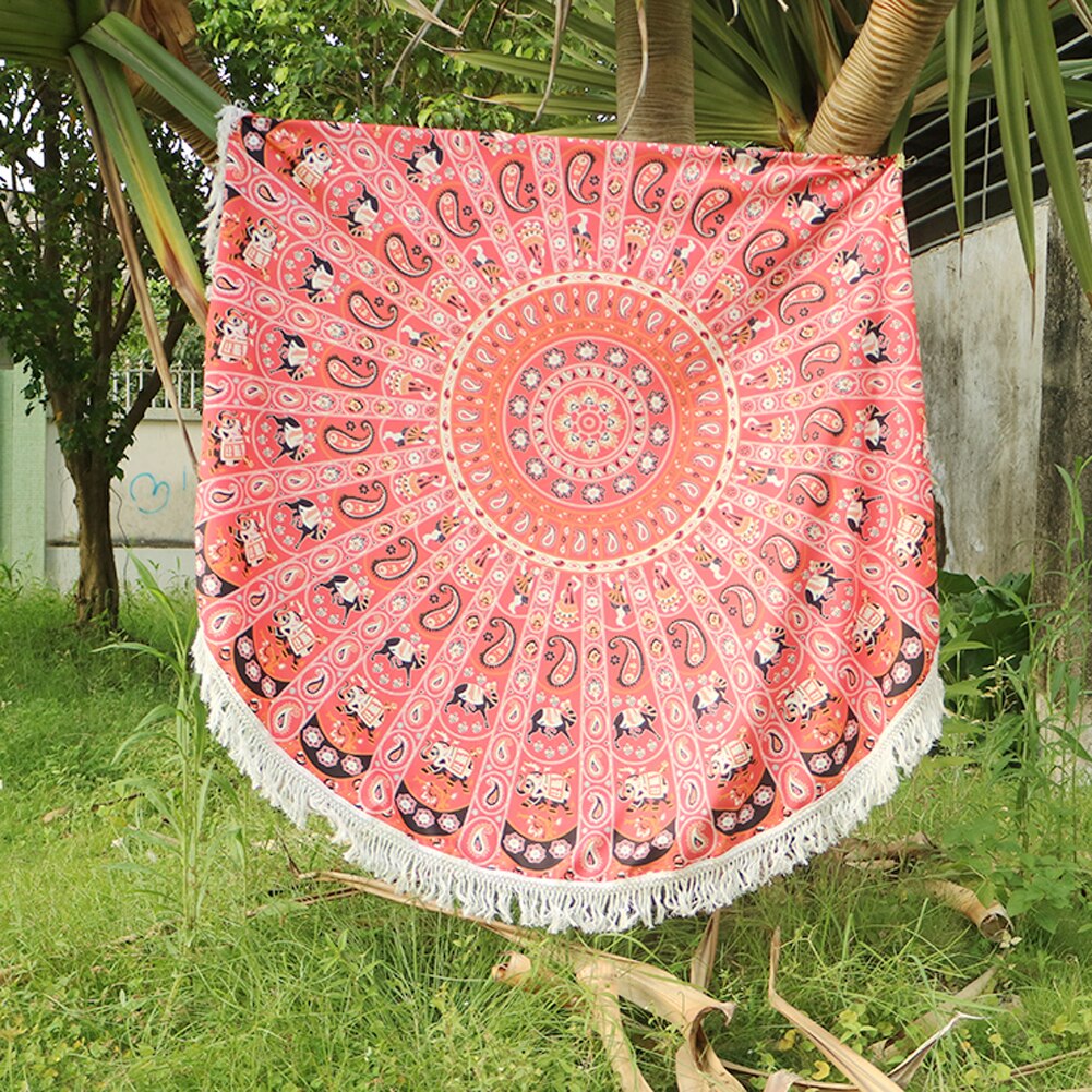Badhanddoek Ronde Strand Kwastje Handdoeken Zomer Microfiber Bohemian Stijl Strand Serviette De Plage Toalla Playa Zwemmen Shawl Sjaal