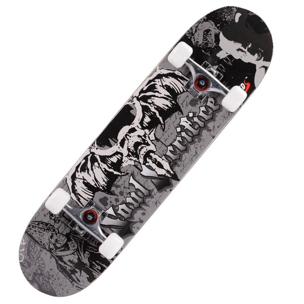 31 cal ulicy klon deskorolka dla dorosłych na cztery koła ze stopu ze stali podwójnie pochylenia deskorolka drukowane wzory długa deska dla początkujących dla nastolatków prezent: 03