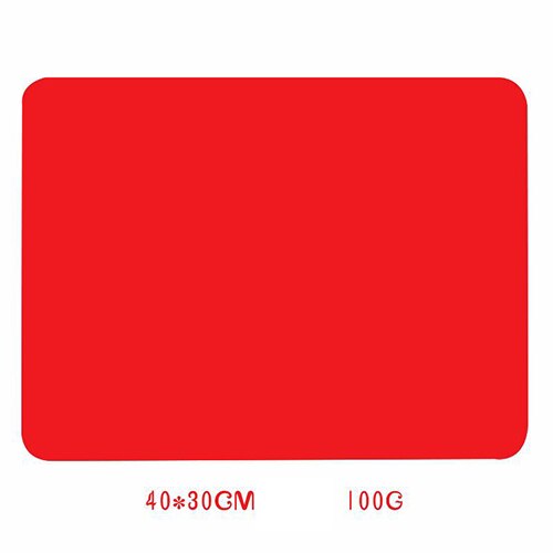 40 x 30cm silikon bordstablett bakisoleringsdyna vattentät halkfri bebisrätt tillbehör barn hem kök servisunderlag: Röd