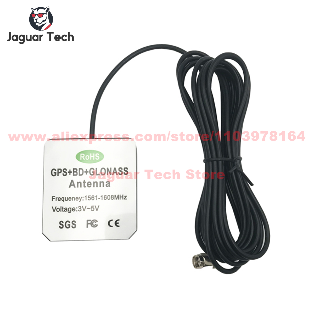 EM-WZGGB-5550-3000D GPS Antenna GNSS GPS+BD+GLONASS 3m Externa ANT for Car vehicle navigation SMA Straight/elbow Frakra MCX TNC