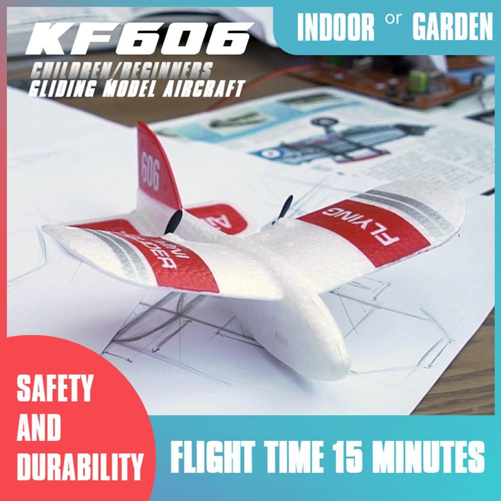 KF606 RC Airplane Flying Aircraft EPP Foam Glider Toy Airplane Rc 2.4Ghz 15 Minutes Fligt Time Foam Plane Toys For Kids