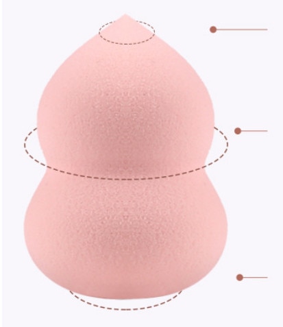 Puff cosmético en polvo para mujer, base de maquillaje esponja, belleza para maquillaje, herramientas y accesorios, forma de gota de agua, 1 ud.: Pink-HL