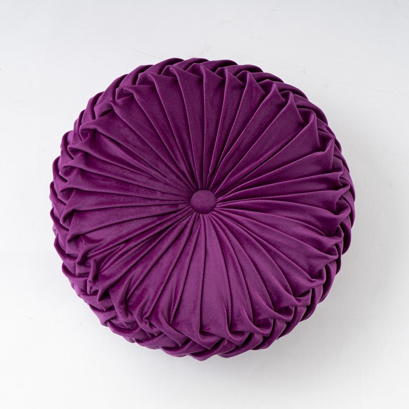 Hause Samt Stoff Rückenlehne Stuhl Kissen Sofa Kissen Bett Strand Schaukel Zurück Pad: dunkel Violett / 35x35x10cm