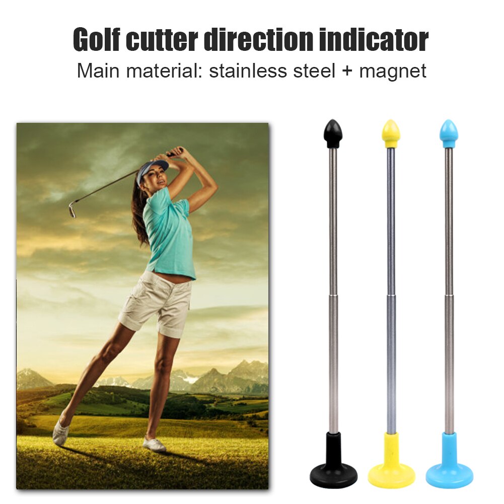 Magnetic Golf Cutter Direction Indicator Swing Club Alignment Correct Stick Golf Swing Aim Lie Angle Tool