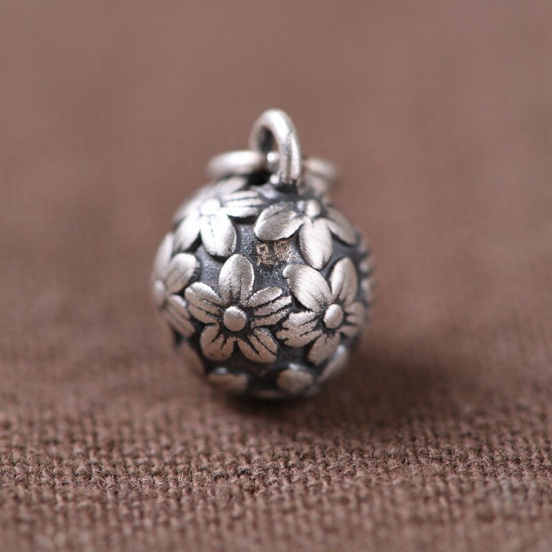 V. Ya Dubbel Geluk Tekens Zilveren Bead Charm Paar Hanger 990 Puur Zilver Fijne Sieraden Accessoires Zonder Ketting
