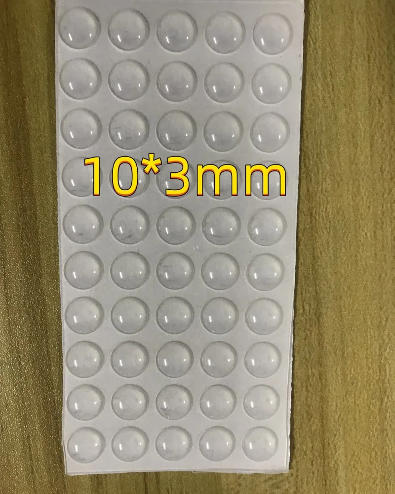 Selbstklebender Türstopper, transparente Gummi-Möbelpolster, mehrere Spezifikationen, Dämpfer, Puffer, Schrankstoßstangen, Silikonschutz: Teak