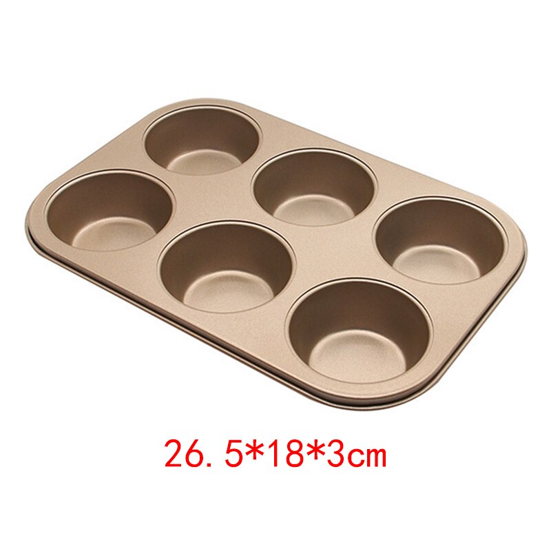 Square Non-stick Cake Dish Pan Tools Muffin Mold For Baking Bread Pudding Cupcake Tray Pie Bakeware: Gold A