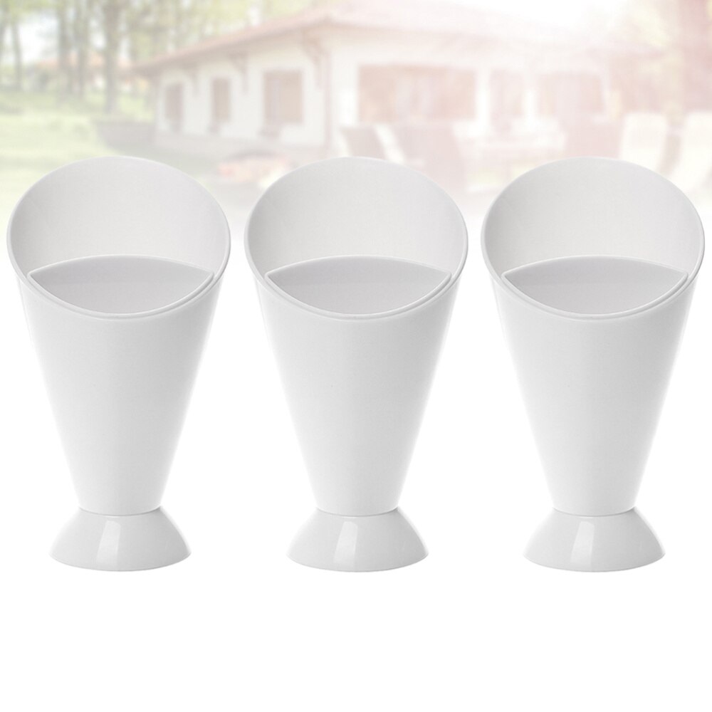 3 stuks saladebeker praktische handige lichtgewicht saladebeker friethouder frietbeker voor feestje ktv