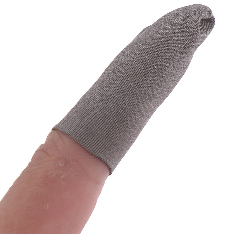1 par respirável dedo capa móvel controlador de jogo manga dedo touchscreen sweatproof luvas para jogos telefone
