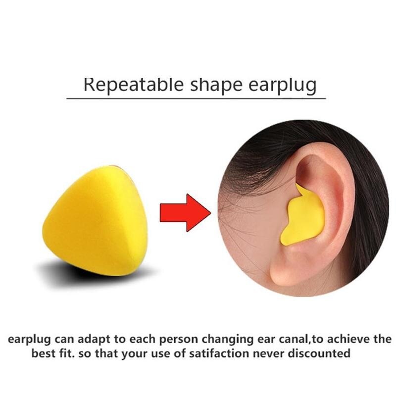 Moldable Shaped Anti-noise Ear Plugs 85% Noise Reduction Sleeping Protection Soft Anti-Snoring Health Care Earplugs