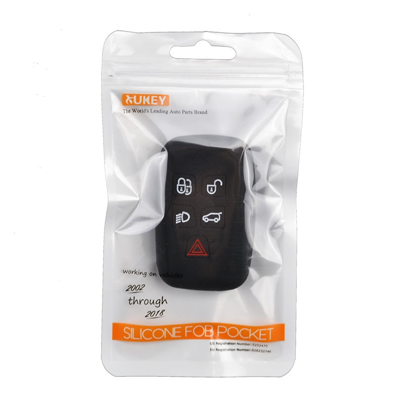 Funda de llaves de silicona para Land Rover Range Rover Sport Vogue Evoque descubrimiento 4 Freelander carcasa para mando a distancia sin llave soporte Protector