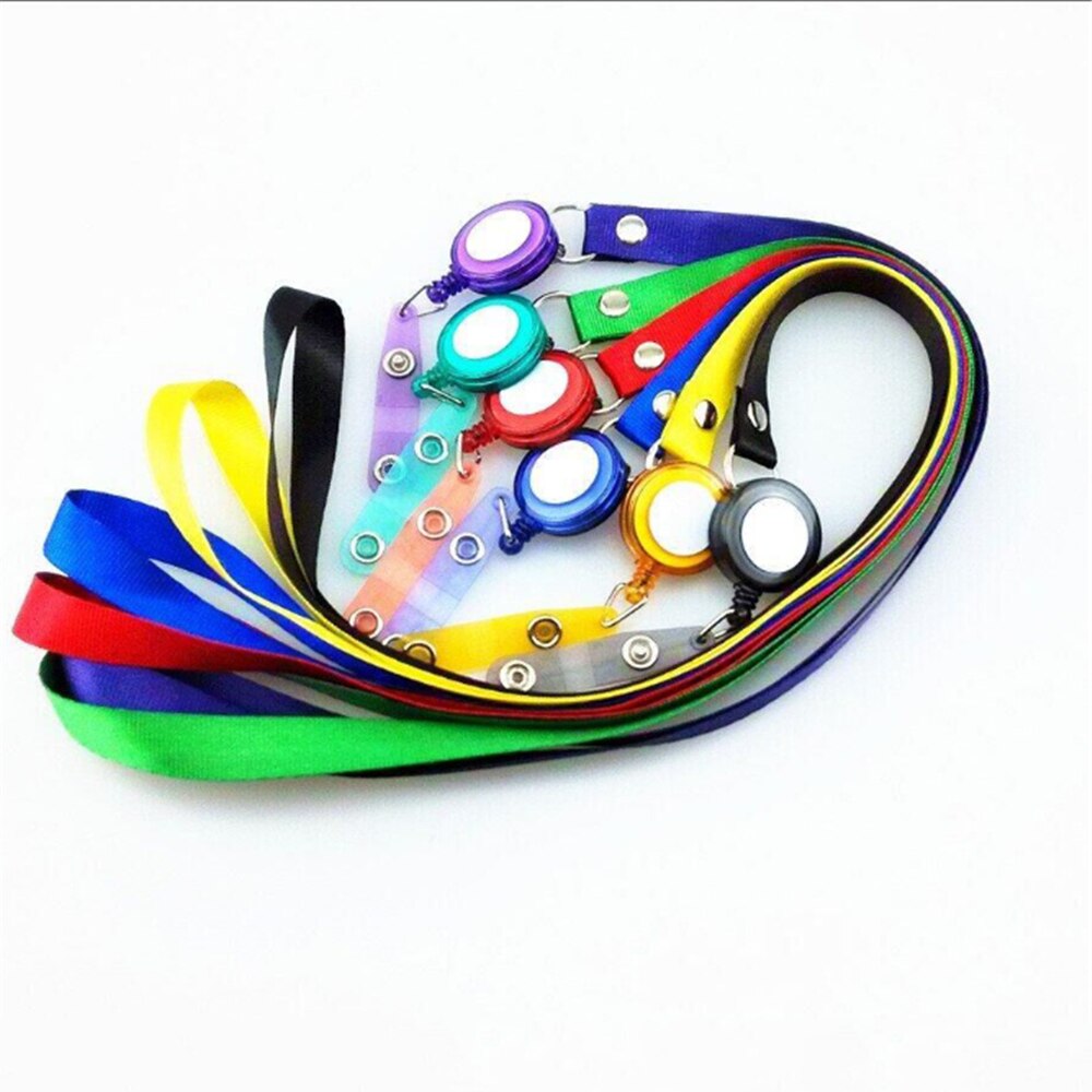 1pc Retractable Lanyard Neck Strap Nurse ID Card Holder Badge Credit Card Holders Papeleria Tag Card Holder Kawaii Stationary