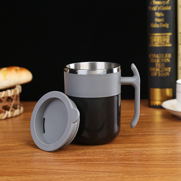 Tazón taza mezcladora automática de auto agitación sin batería taza mezcladora de café y leche ajuste inteligente de temperatura Vaso Mezclador de jugo para: Black