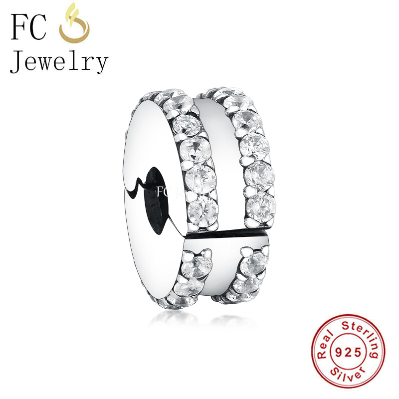 FC Jewelry Fit-pulsera de plata de ley 925 para mujer, cierre redondo, fabricación de cuentas, Berloque: FC1304