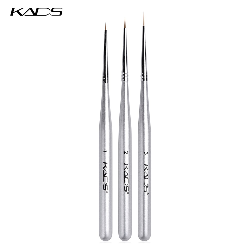 Kads nail art pensel uv gel pensel nail art tips forlængelse pen maleri tegning til gradient manicure pencel værktøj