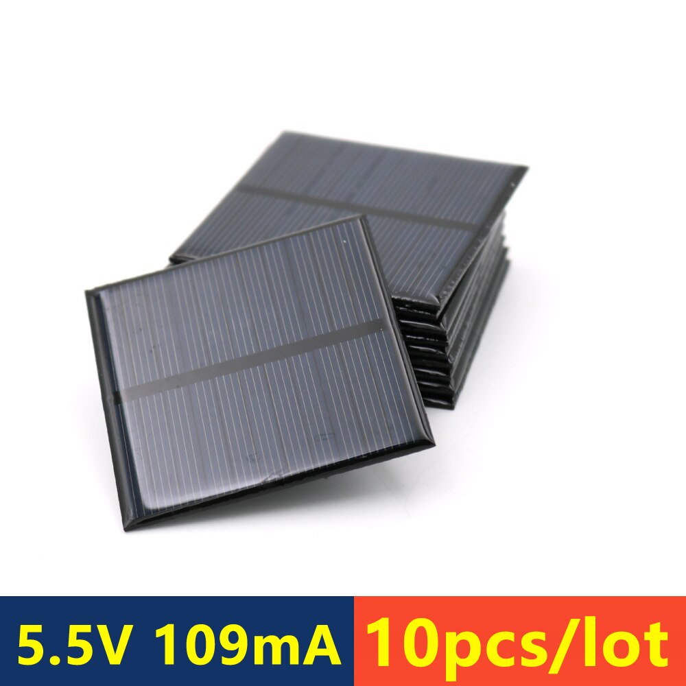 Cella solare 5.5V mini Sistema Solare FAI DA TE per La Batteria 5V Pannello Solare Caricabatterie Del Telefono Portatile 70mA 80mA 100mA 110mA 160mA 180mA 291mA: 110mA