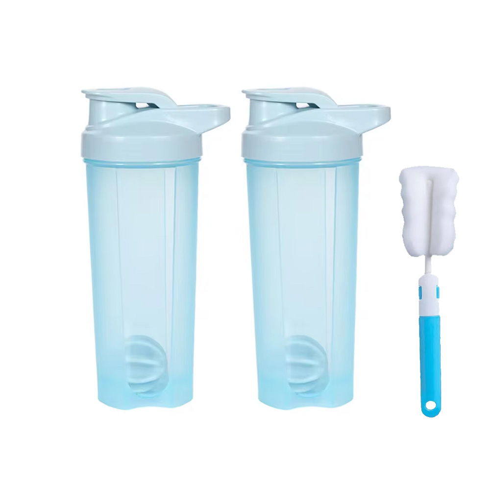 Bouteilles Shaker de 28 oz pour shakes protéinés, tasses Shaker avec fouet mélangeur à bille, bouteille Shaker avec poignée, voyage à emporter: Terne