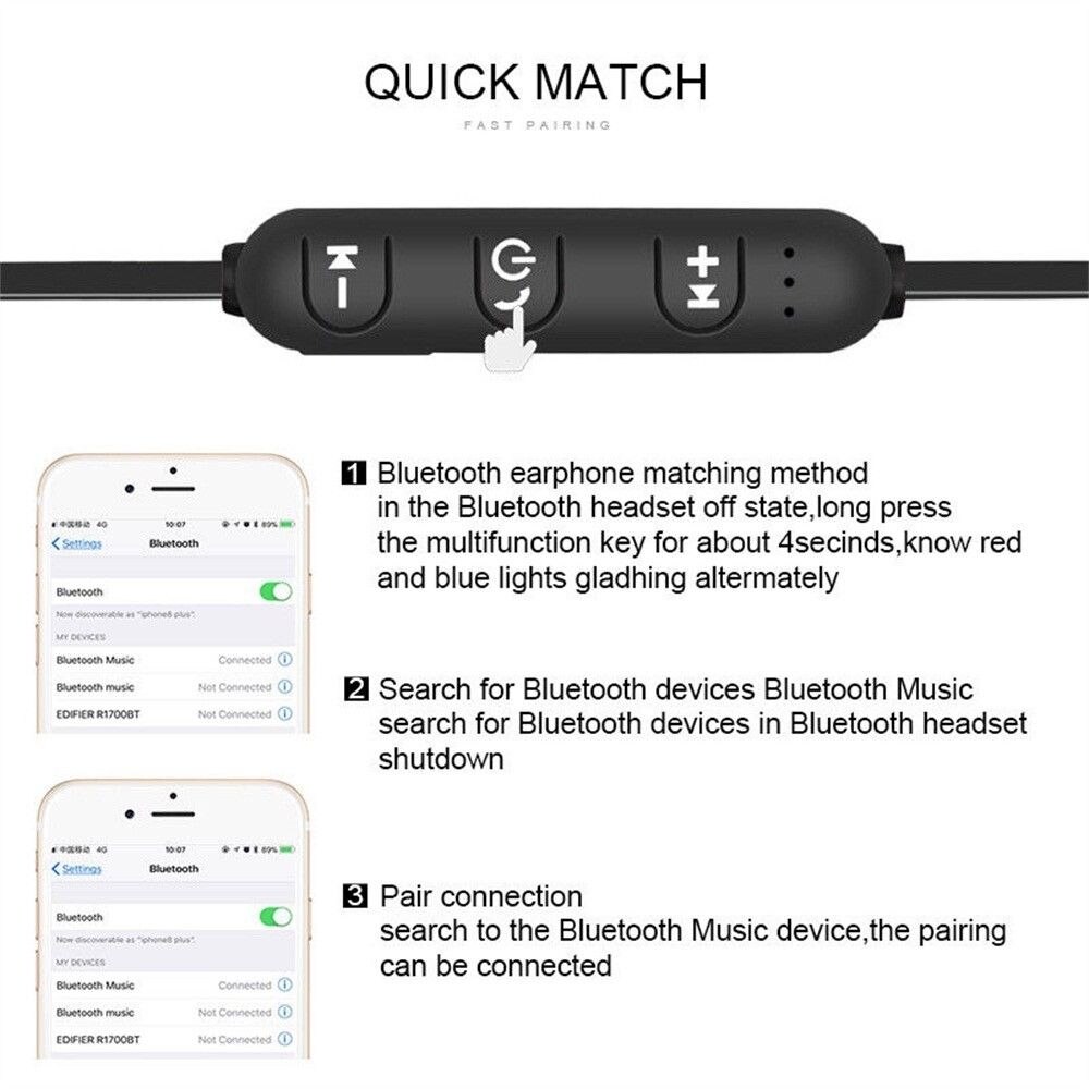 Hoofdtelefoon Bluetooth 4.1 Draadloze Magnetische Microfoon Sport Helmen