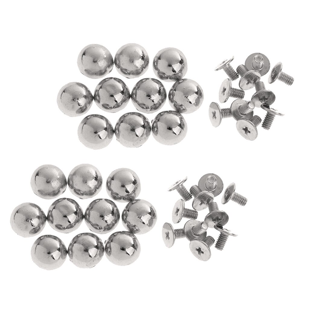 20X Double Rivets Cap Rivet Metal Nails For Leather Craft Decoration Repair