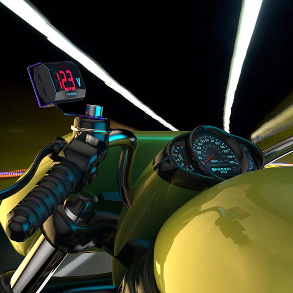 Mini Digitale Led Voltmeter Dc 8-16V Waterdichte Voltage Meter Volt Tester 12V Voor Auto Elektrische motorcyc