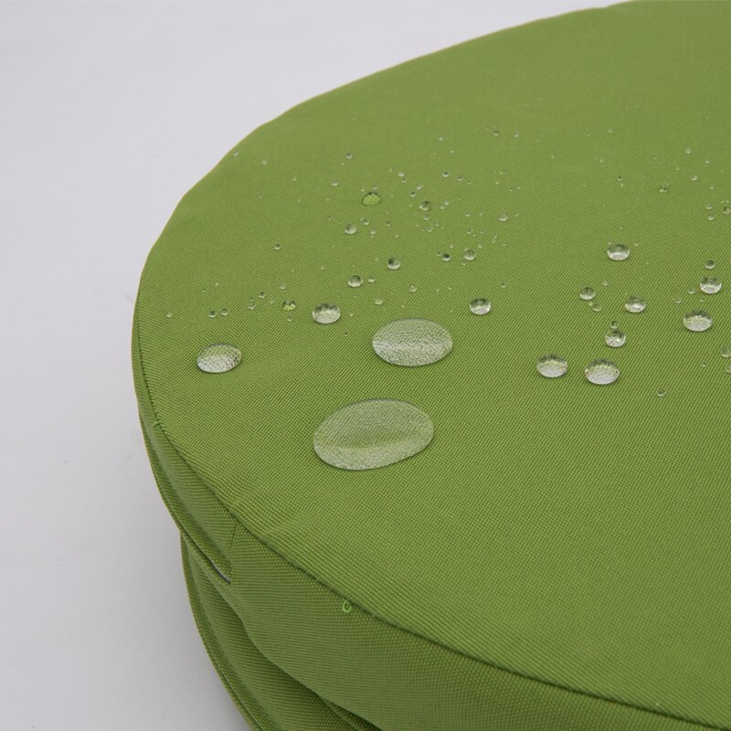 Outdoor/Indoor Round Waterproof Furniture Cushion with Filling Replacement Deep Seat Cushion for Patio Chair Bench 45cm: Green