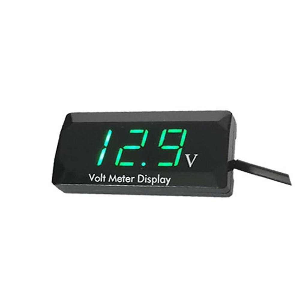 Auto Digitale Display Voltmeter 12V Voltmeter Universele Gemodificeerde Digitale Voltmeter Auto Accessoires Duurzaam: green