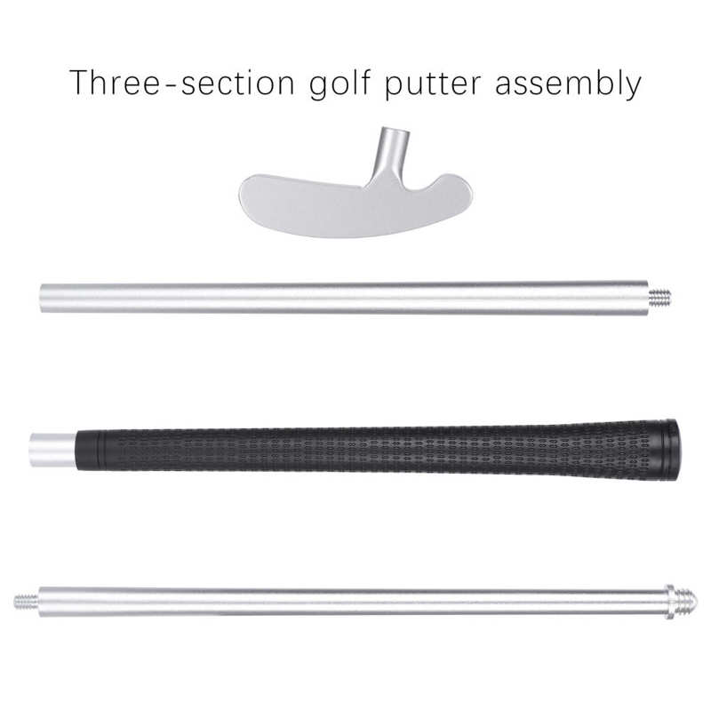 3-Section Putter Zinc Alloy Right/Left Handed Putter 85.5cm Exercise Putter Club Putter Head +Handle