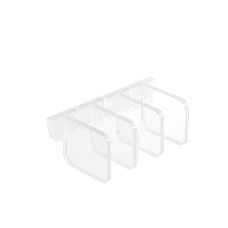 4 stuks keuken classificatie schot koelkast interne lade rek vrije combinatie plastic scheidingswand transparante keuken