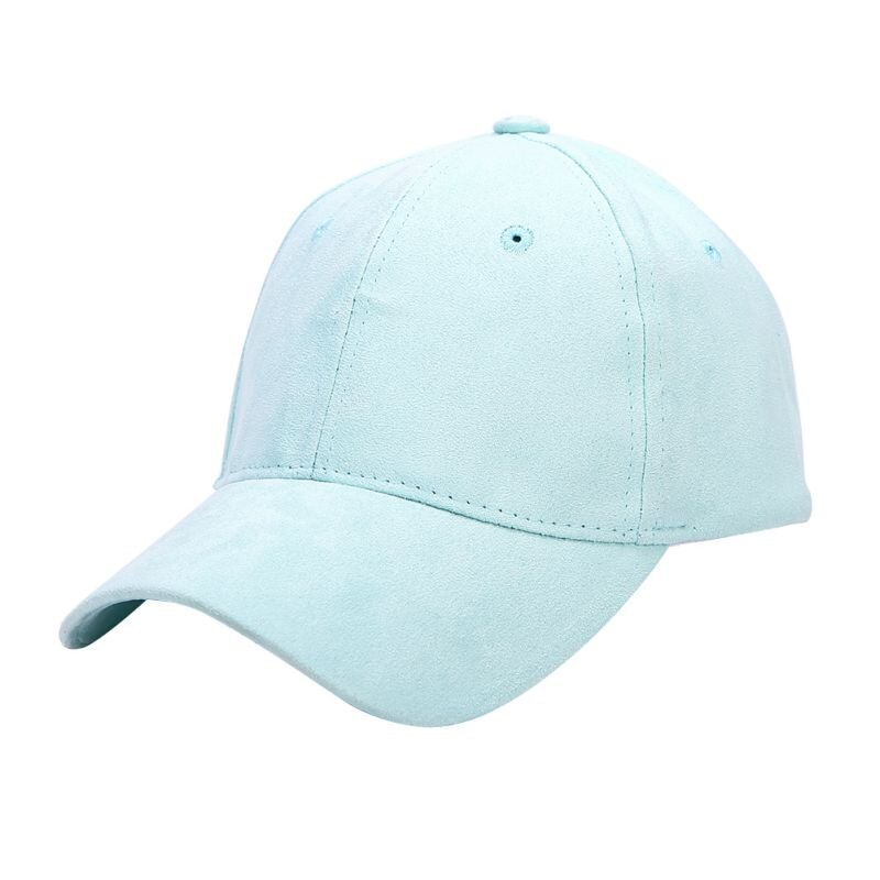 Casual Style Baseball Cap Men Women Angled Brim Adjustable Caps Cotton Strapback Peaked Solid Color Hats: Brown