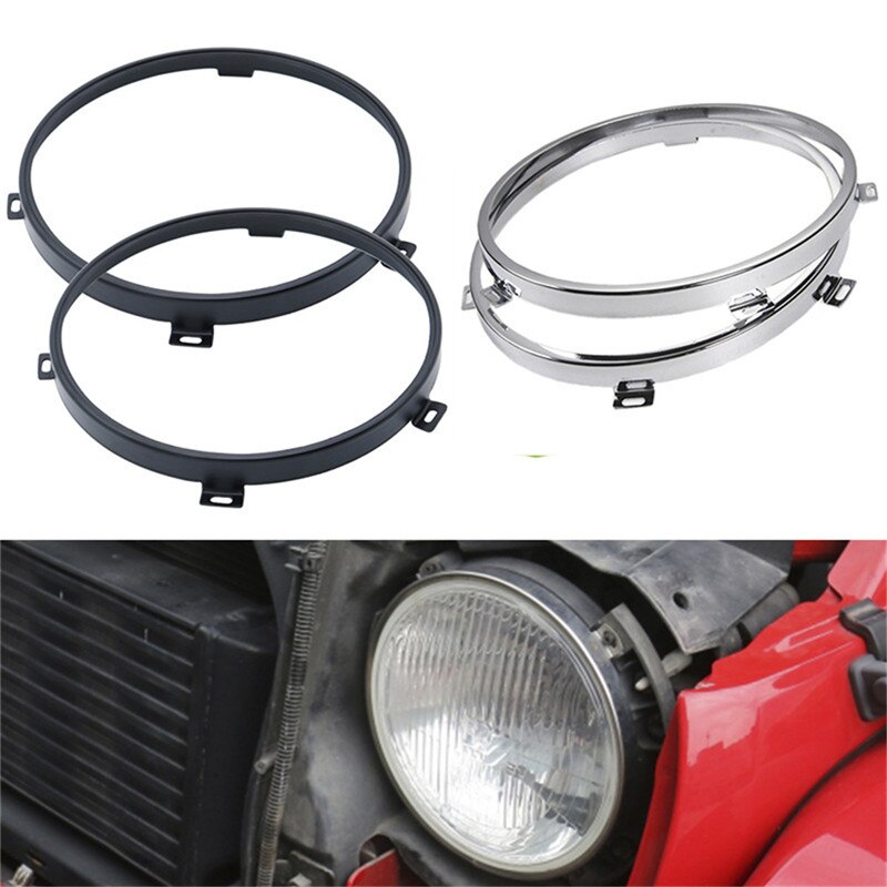 Metallring for jeep wrangler 7 tommers rund frontlysbrakett svart ring for 2007- jeep jk & wrangler ubegrenset